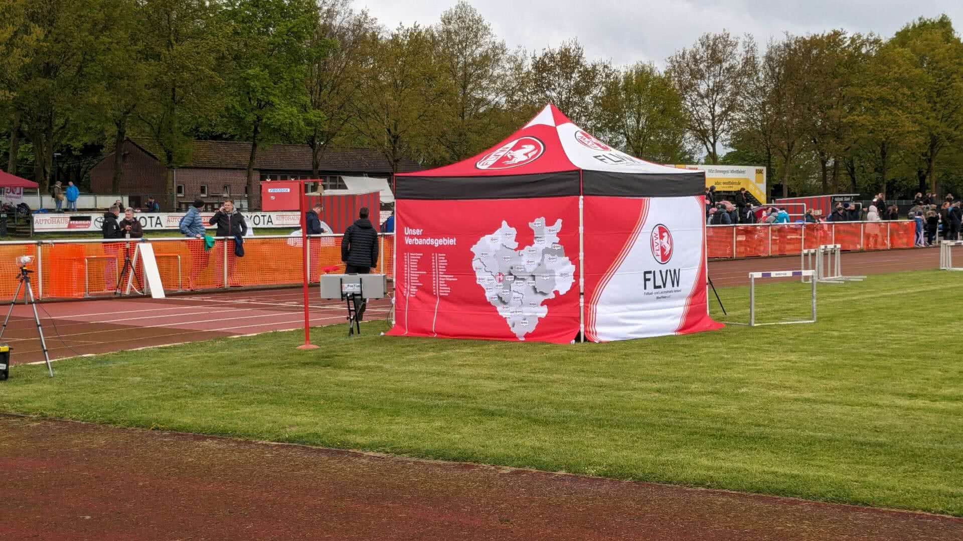 Zeitnahme-Pavillon im Westfalenringstadion