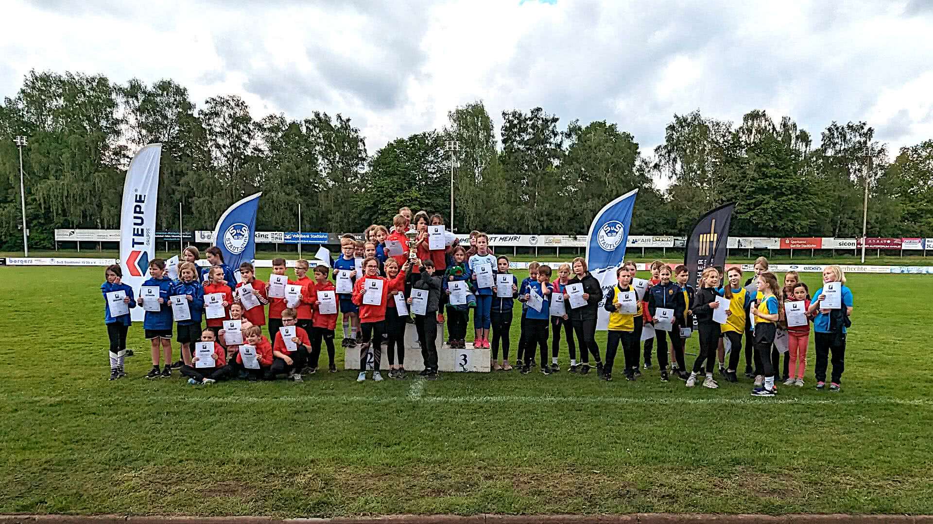 Siegerehrung im Teamwettkampf der Kinder U12