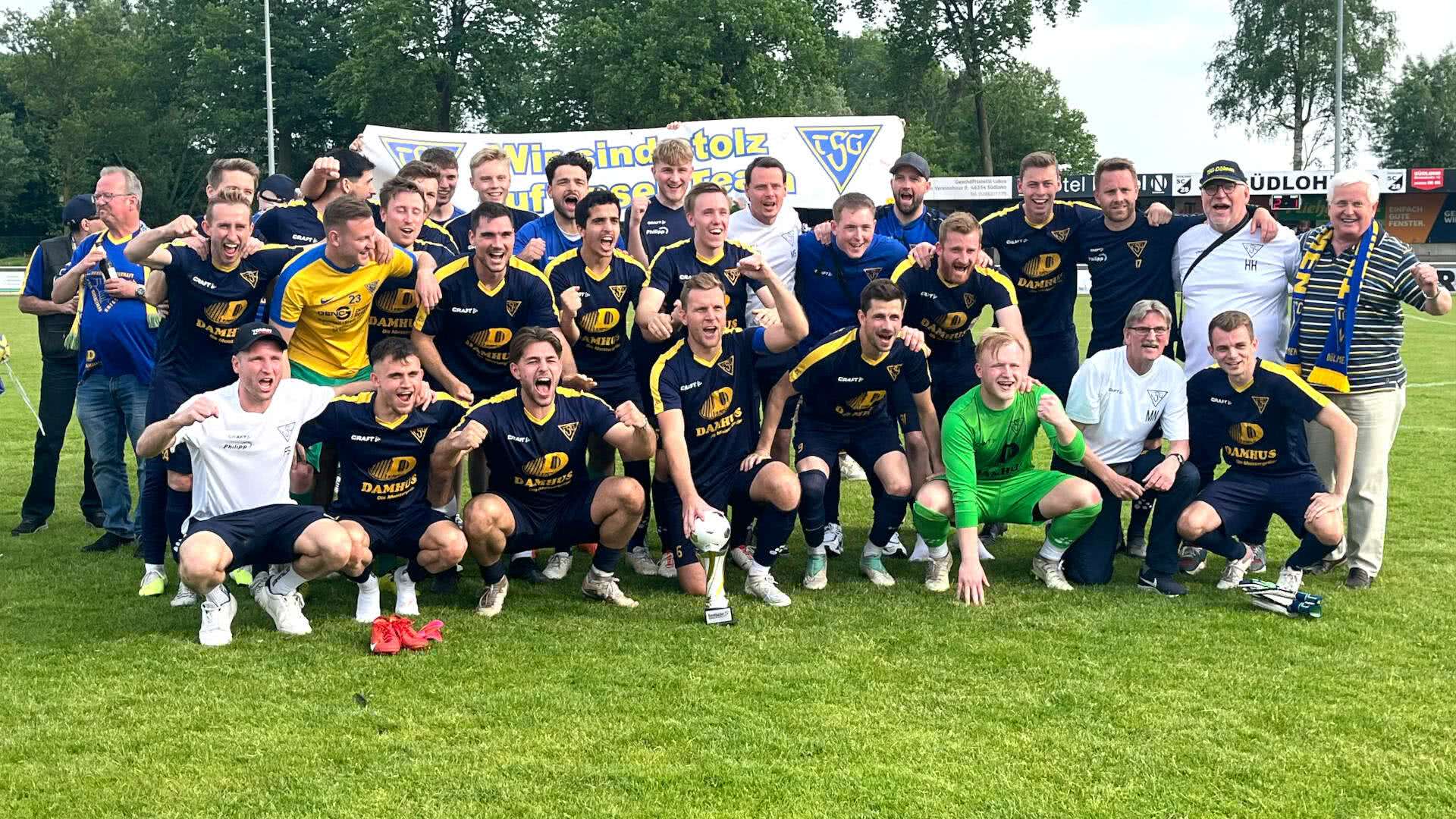Krombacher Kreispokalsieger bei den Herreen wurde die TSG Dülmen