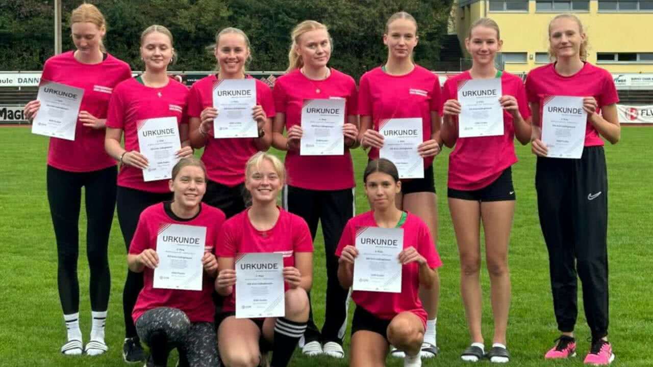 Die weibliche Jugend U18 der StG Kreis Lüdinghausen erreichte Platz vier im Team Endkampf der Gruppe 2