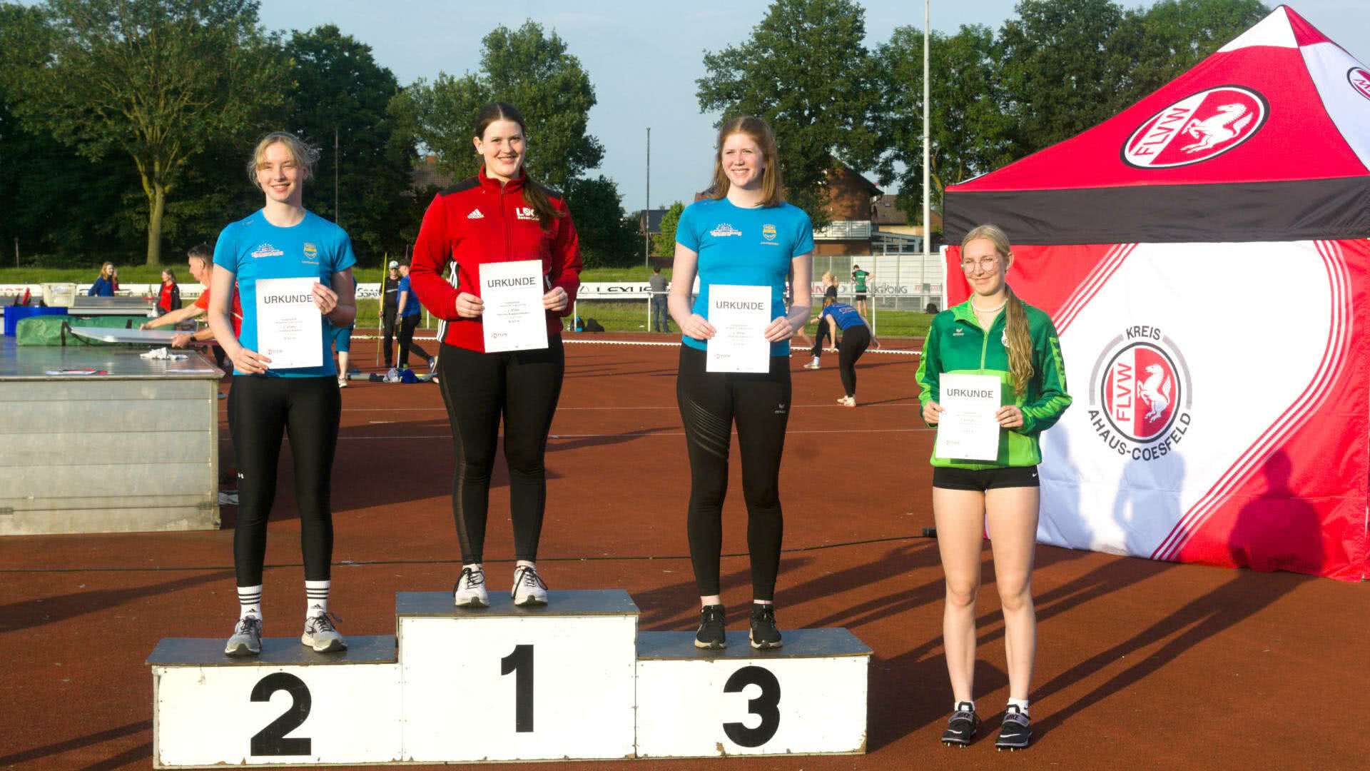 Siegerehrung bei den Kreiswurfmeisterschaften 2024
