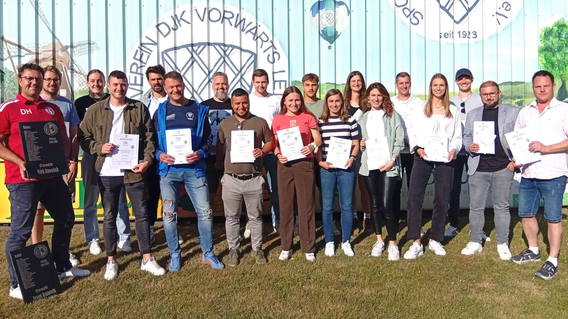 Die Absolvent*innen des Übungsleiter-C-Lehrganges im Frühjahr 2025