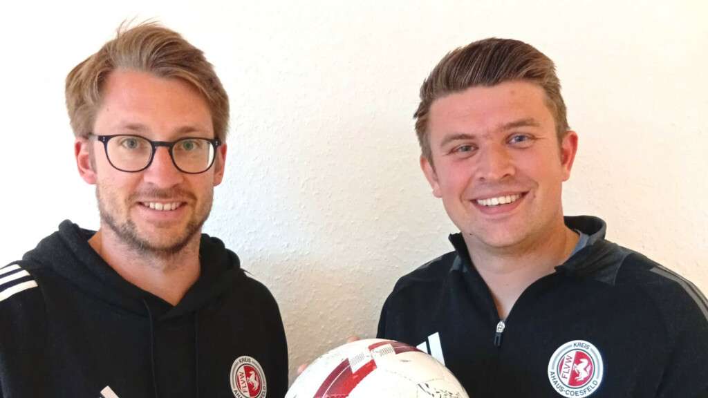 Niklas Pieper und Felix Uppenkamp sind die aktuellen Auswahltrainer in Südlohn