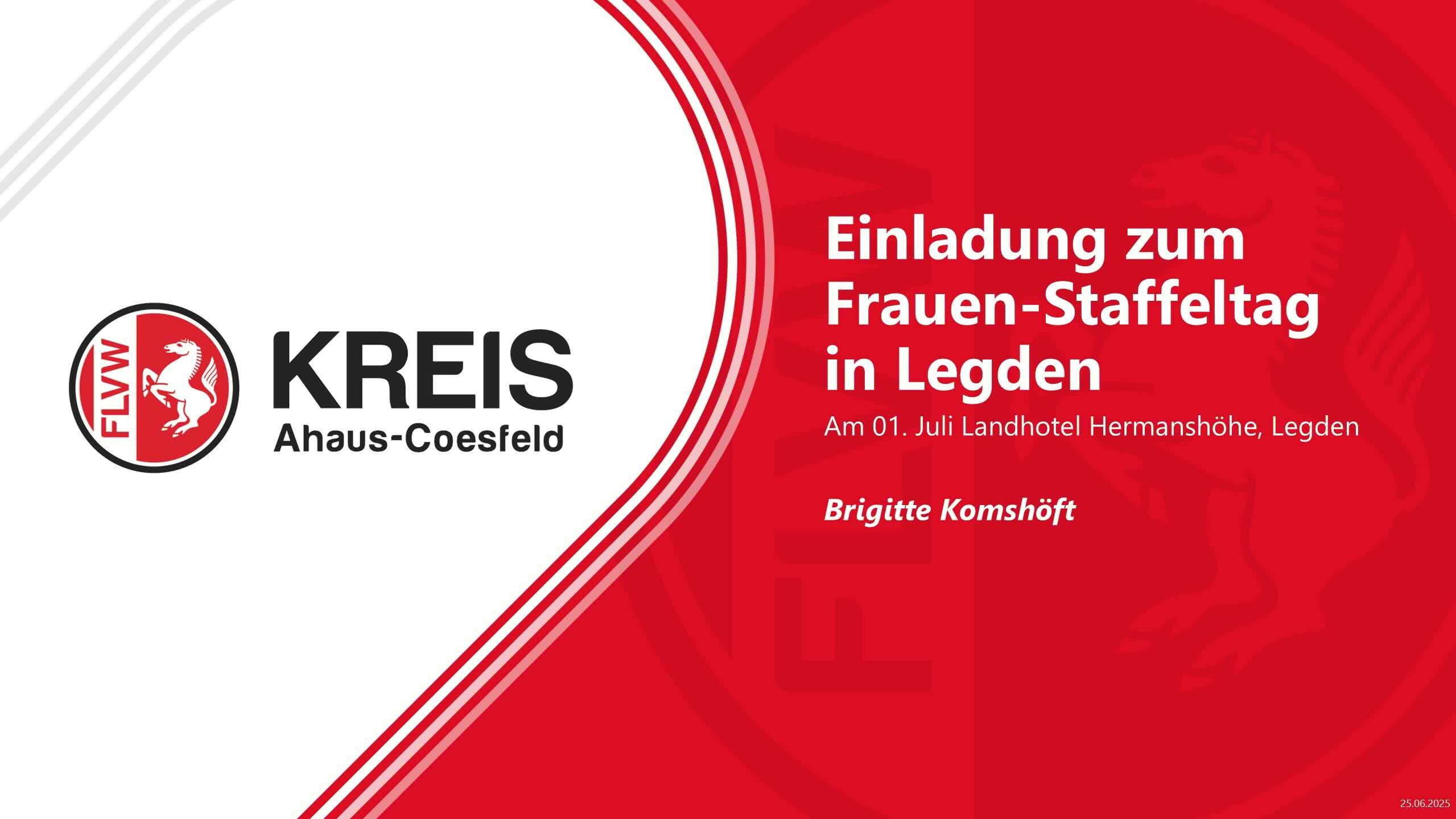 Einladung Frauenstaffeltag 2025