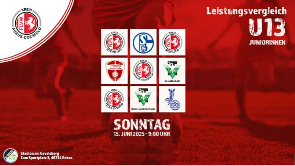 U13-Leistungsvergleich am 15.06.25 in Reken
