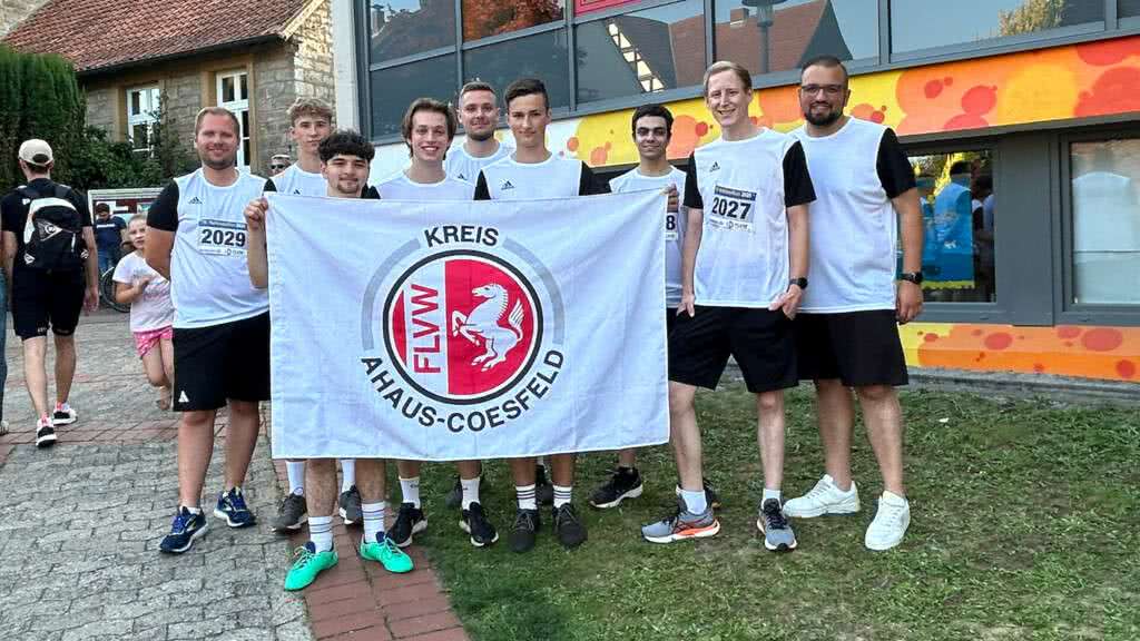 Das Team Ahaus-Coesfeld beim Referees Run 2025 in Borgholzhausen