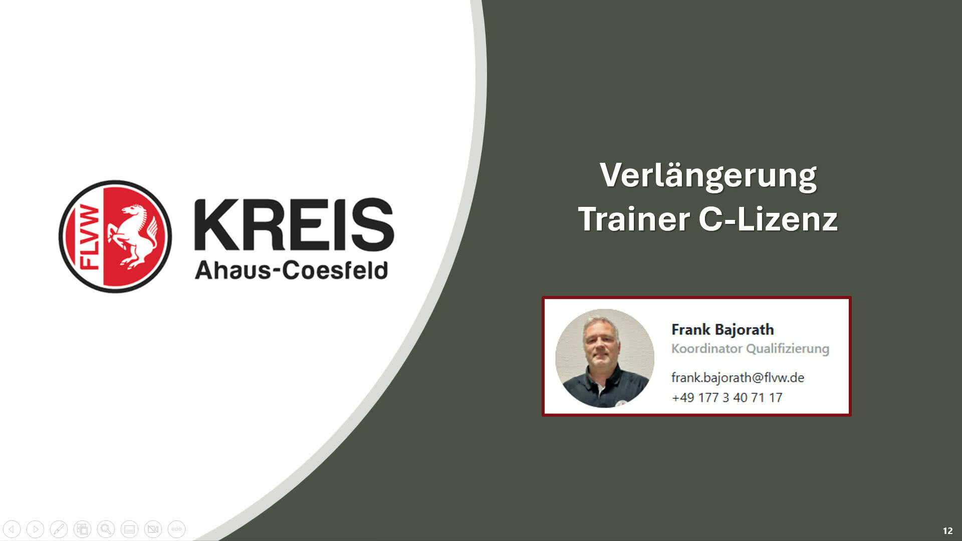 Fortbildung zur Verlängerung der C-Lizenz 2025