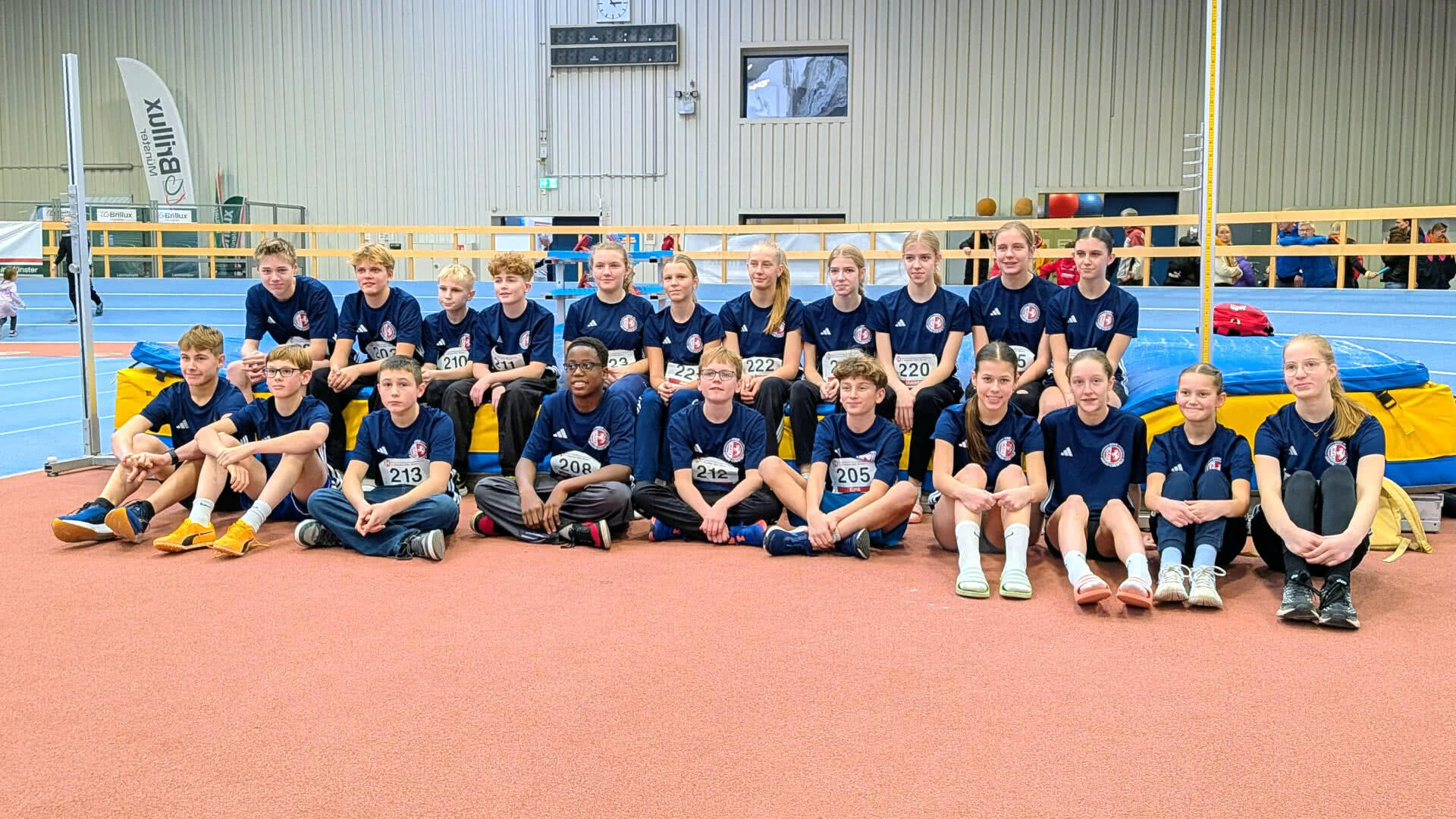 Die U14-Kreisauwahl 2025 beim Vergleichswettkampf der Münsterlandkreise