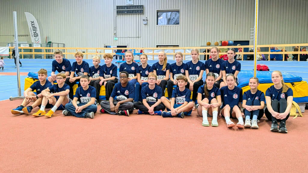 Die U14-Kreisauwahl 2025 beim Vergleichswettkampf der Münsterlandkreise