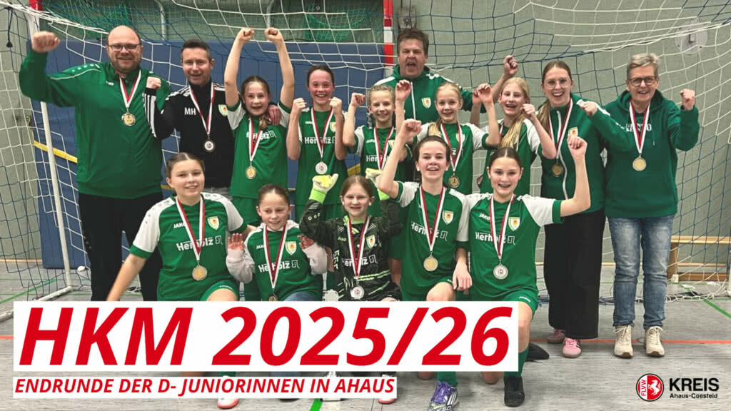 SV Union Wessum wird Hallenkreismeister der D-Juniorinnen 