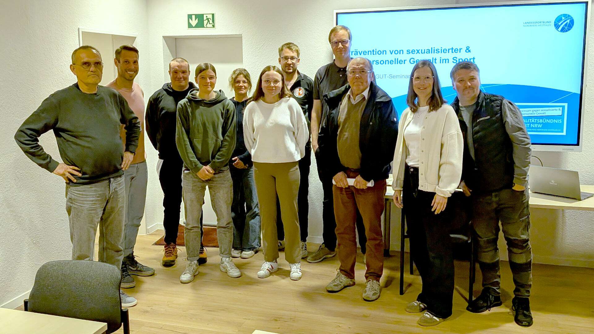 Teilnahme der Stützpunkttrainer an einer Präventionsschulung