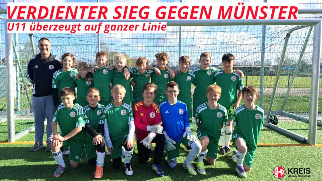 Verdienter Sieg für die KU11-Kreisauswahl Ahaus-Coesfeld II über die Auswahl aus Münster