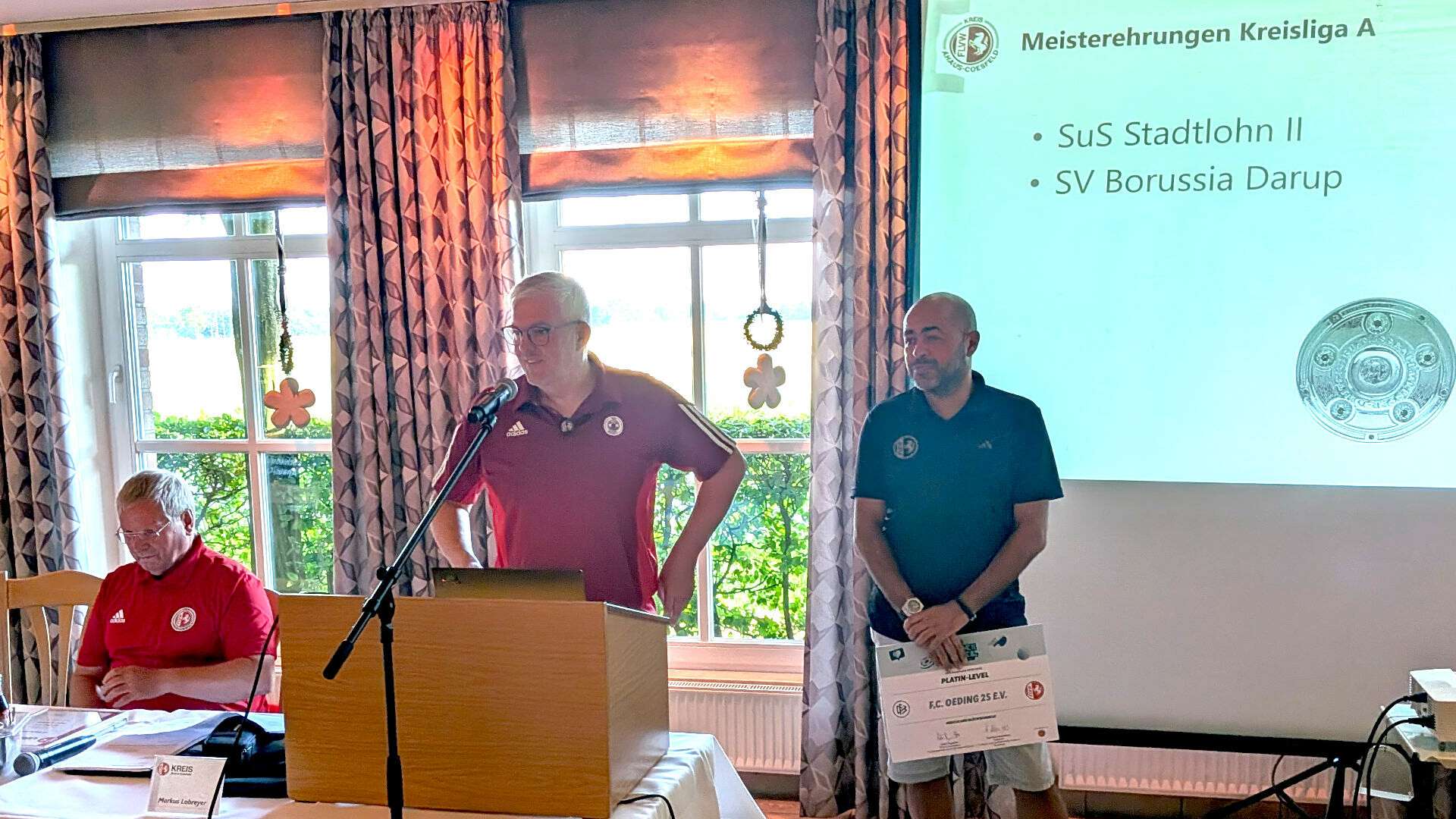 Markus Lobreyer leitet als Vorsitzender des Kreisfußballauschuss den Markus Lobreyer leitet als Vorsitzender des Kreisfußballauschuss den