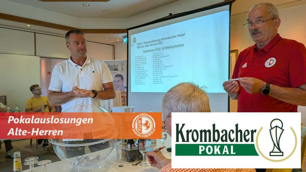 Krombacher-Pokalauslosungen Alte-Herren